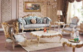 Luxury European Style Solid Teak Wood Carving Sofa Set